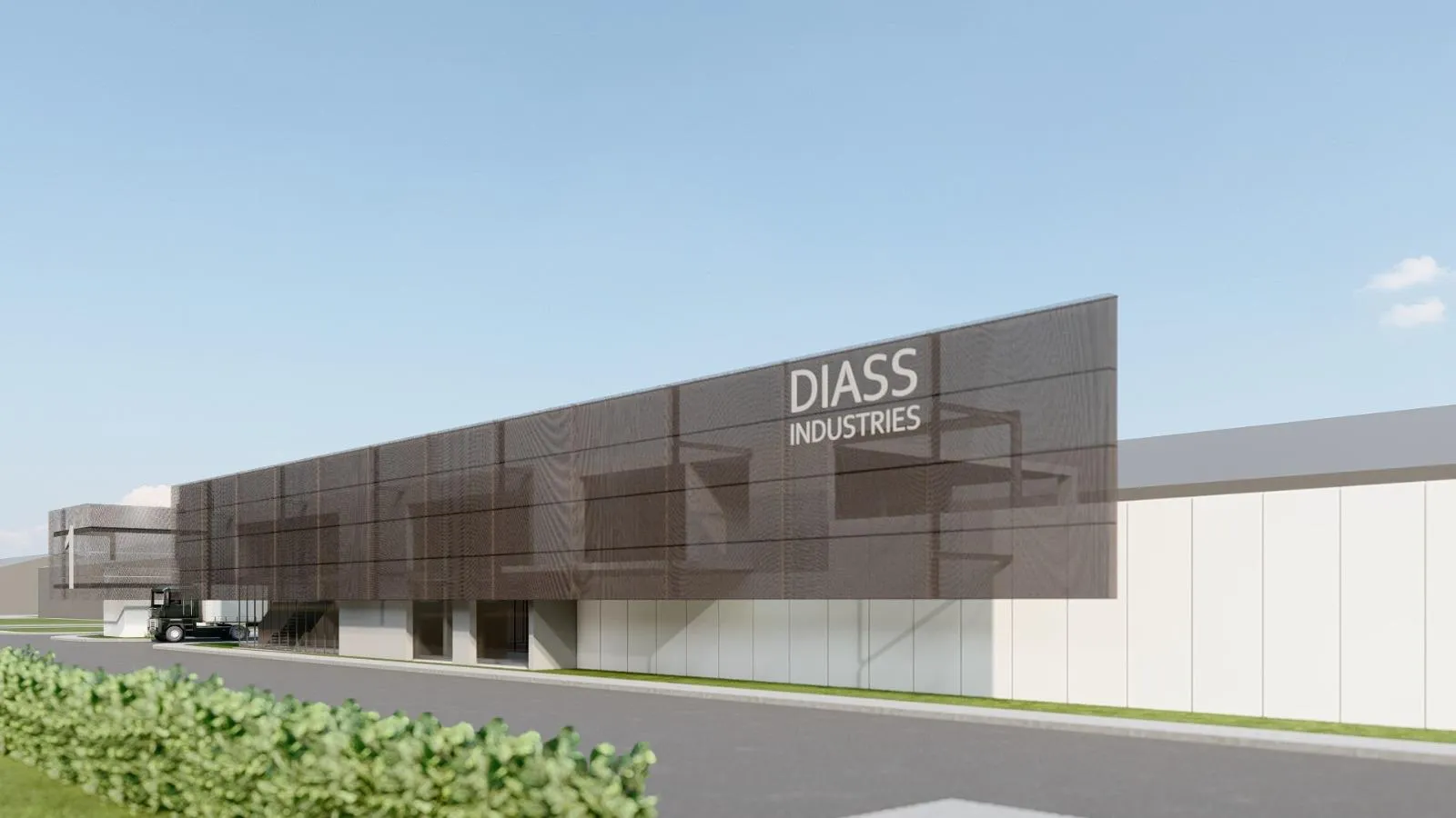 Façade DIASS Industries avec signalétique